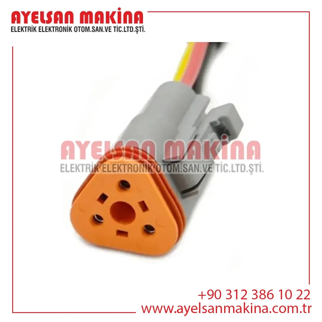Dt06-3s 3 Pin Kablolu Soket