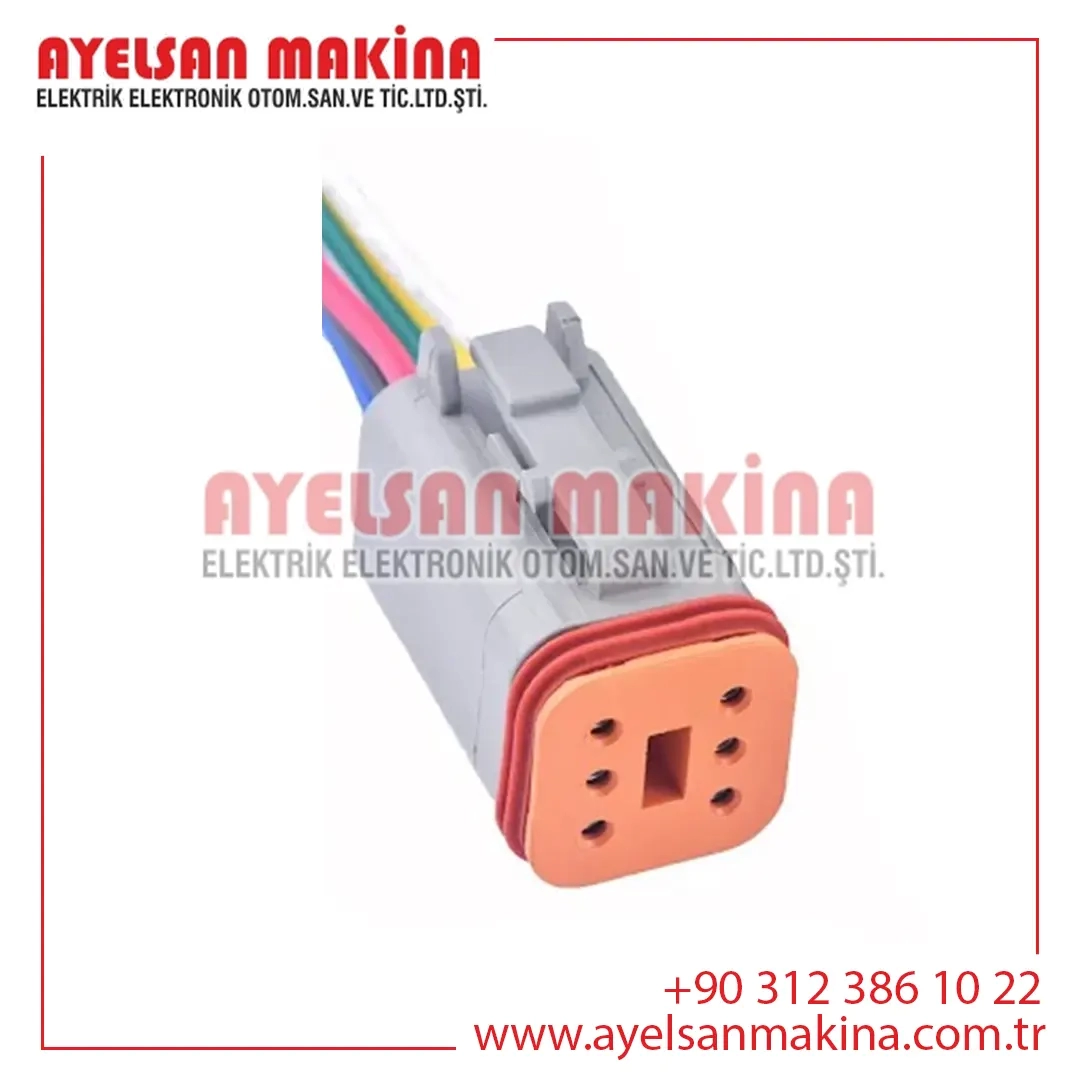 Dt06-6s 6 Pin Kablolu Soket